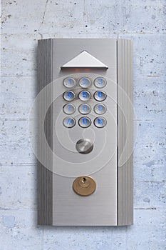 Intercom doorbell panel