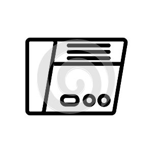 Intercom security gadget icon vector outline illustration