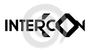 Intercom Text Icon, Communication Systems, vector design Generative AI