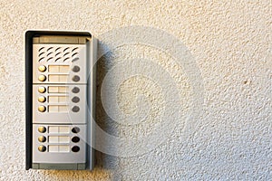 Intercom on the wall