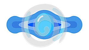 Interconnected Abstract Shapes Representing Digital Network, vector design Generative AI
