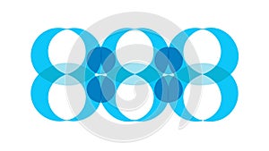 Interconnected Blue Geometric Pattern, Abstract Modern Design Element, vector design Generative AI