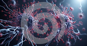 Interconnected cells - A microscopic view of cellular communication