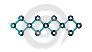 Interconnected Chain Link Pattern for Strength, vector design Generative AI