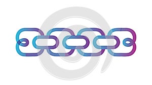 Interconnected Chain Links Vector - Strength, Unity, Connection, Security, vector design Generative AI