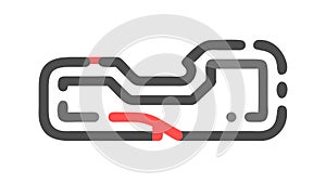 Interconnected Circuit Board Electronic Network Icon, vector design Generative AI