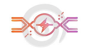 Interconnected Circuitry: Digital Network Data Flow, vector design Generative AI