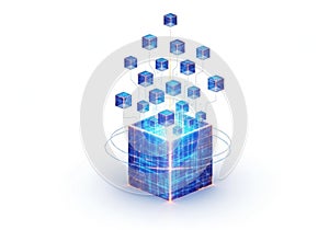 Interconnected data cubes in network