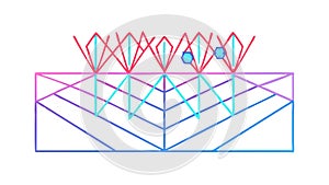 Interconnected Data Network: Global Information Flow and Systems, vector design Generative AI