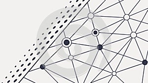 Interconnected Digital Network Pattern for Technology & Connectivity, vector design Generative AI