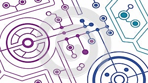 Interconnected Dots and Lines Network Pattern for Tech and Data, vector design Generative AI
