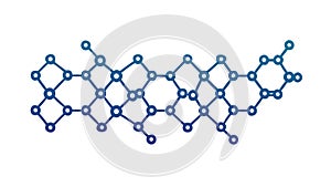 Interconnected Dots and Lines Network Vector Pattern, vector design Generative AI