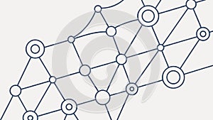 Interconnected Dots Lines Pattern - Network Technology, vector design Generative AI