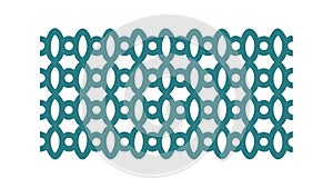 Interconnected Hexagonal Links: Modern Geometric Pattern, vector design Generative AI