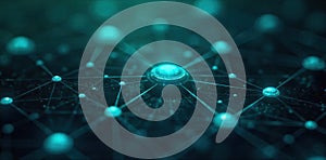 Interconnected Knowledge Networks and Data Flow An abstract, ethereal network of glowing, interconnected