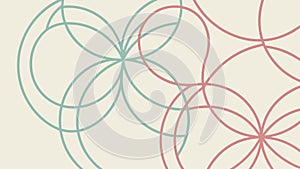 Interconnected Lines Abstract Circular Pattern Vector, vector design Generative AI