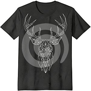 Interconnected lines forming a polygonal shape, creating a modern