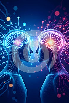 Interconnected Minds Visualization in Flow of Light and Awareness