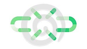 Interconnected Network Connection, Digital Data Flow, vector design Generative AI