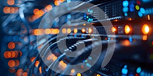 Interconnected Network of Essential Information Servers in Tech Infrastructure. Concept Tech photo