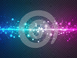 Interconnected network in gradient