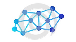 Interconnected Network Nodes, Abstract Data Structure Design, vector design Generative AI