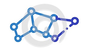 Interconnected Network Nodes, Data, Communication and Global Link, vector design Generative AI