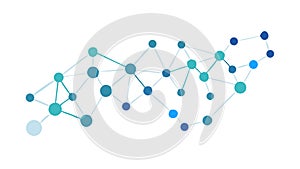 Interconnected Network Nodes, Global Connection, vector design Generative AI