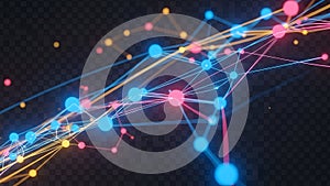 Interconnected network of vibrant nodes