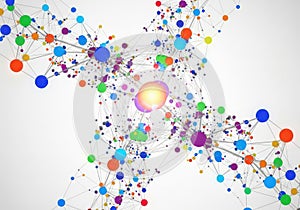 Interconnected network of vibrant nodes