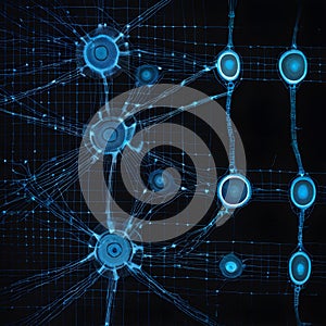 "Interconnected Neural Network Visualization"