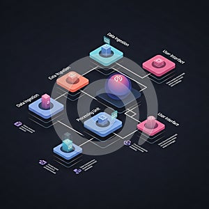 Interconnected nodes labeled Data Ingestion, Processing Unit, and