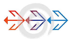 Interconnected Progression Arrows: Flow & Sequence Design, vector design Generative AI