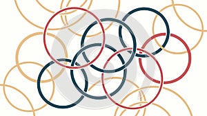 Interconnected Rings Pattern Vector for Seamless Backgrounds, vector design Generative AI