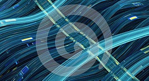 Interconnected Transparent Tubes: Abstract Data Flow Network Visualization