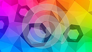 Interconnected triangles forming hexagonal shapes throughout the