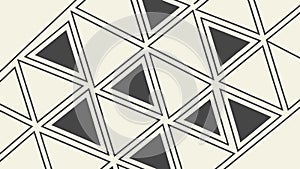 Interconnected triangular geometric pattern, abstract and complex design, vector design Generative AI