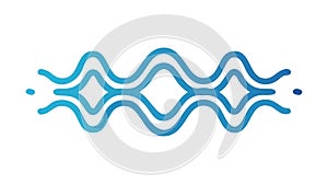 Interconnected Wavy Lines Pattern - Abstract Fluidity & Flow, vector design Generative AI