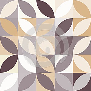 Interconnecting circles and ovals abstract retro fashion texture