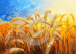 Interconnections of field wheat, sun, and yeast
