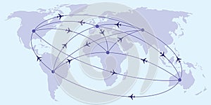 Intercontinental passenger flights