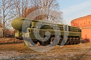 Intercontinental Russian missile system Topol photo