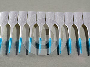 Interdental brushes. Teeth cleaning tool