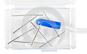 Interdental toothbrush and tapered brush refills