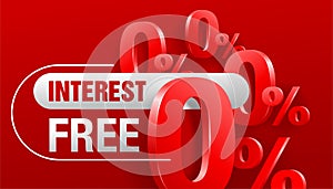 Interest free zero commission banner