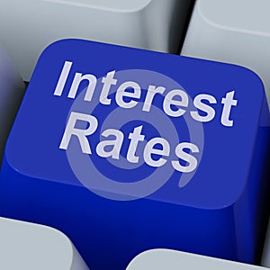 Interest Rate Key Shows Investment Percent Online