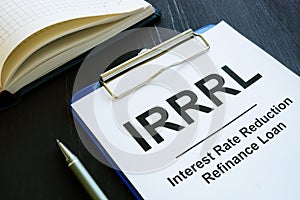 Interest rate reduction refinance loan IRRRL