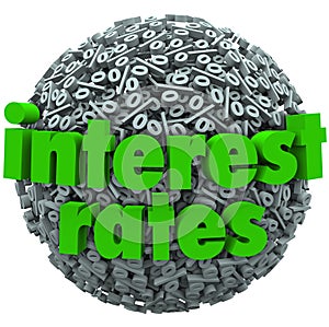 Interest Rates Percent Sign Symbol Sphere Mortgage Loan photo