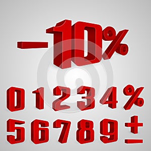 Interest rebate set red numbers