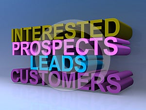 Interested prospects leads customers photo
